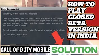 HOW TO PLAY CALL OF DUTY CLOSED BETA VERSION IN INDIA🔥 || OFFICIAL LAUNCH DATE🔥 || AKMAL KHAN TECH