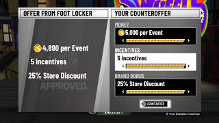 NBA 2K19 Footlocker level 5 contract negotiation