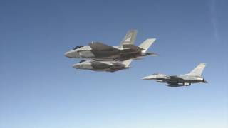 F-35 Lightnings & F-16 Falcons at Luke AFB