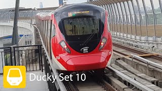 MRT PUTRAJAYA LINE (SSP LINE) DUCKY SET 10 DEPARTING AT SUNGAI BESI STATION