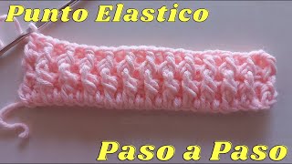 😍Crochet fácil para principiantes LECCION 11 Punto Elástico, curso gratis paso a paso 😍