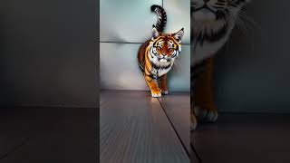 Tiger Purring like a cat  #cat #cuteanimal #cutecat #cute