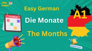 A1 🇩🇪 - Vocabulary  | The Months  | Die  Monate | German for beginners | Learn German |Helmy Academy