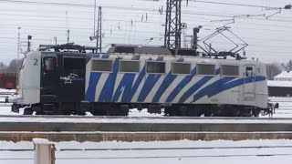 139 312-3 der Lokomotion als Lokzug am Augsburger Hauptbahnhof | 18. Januar 2013