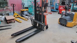 CJLIFT 1.5 Ton Semi Electric Stacker for Sale in Karachi Pakistan