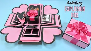 WIE MAN EINE EXPLOSIONSBOX HERSTELLT / DIY-EXPLOSIONSBOX ZUM VALENTINSTAG