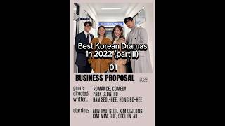 Best Korean Dramas in 2022(part II)#korean #kdrama #shorts