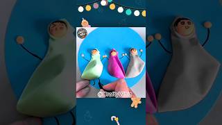 Rainy Day Painting Using Balloons and Clay#shorts#viral#art#diy