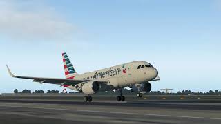 X-Plane 11 - KDFW Dallas - Landing - American Airlines A319-115(WL)