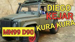 MN99 D90 - DIEGO KEJAR KURA KURA YG KABUR WAKTU DI JEMUR