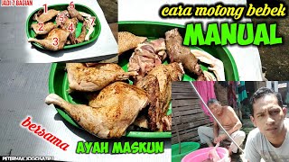 Cara potong bebek manual