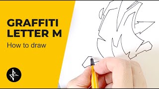 How to draw ✏️ Graffiti Letter M 😲 #shorts