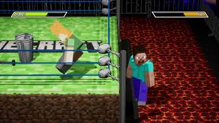 Action Arcade Wrestling   Minecraft Fight   1 vs 1 Steve vs Alex