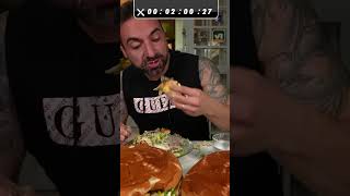 TRÊS X-Tudão de 1,300 Kg! 🍔👹 #shorts