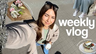 WEEKLY VLOG 🌸 // terapia 💭/ nadrabiam love island / pomarańczowa owsianka🍊 / zdobycze z lumpa //