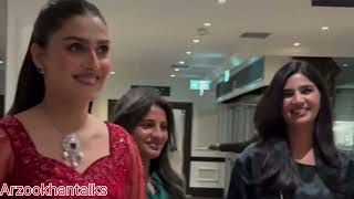 Ayeza Khan ignoring Sara and kubra khan and got all the attention from the fans at London fan meet