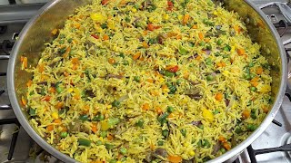 how to prepare Nigeria party fried rice | easy and delicious🇳🇬 | 😋😋