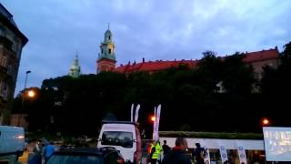 Open air cinema in Krakow