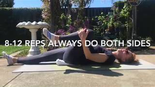 Tailbone pain relief.  At home exercises to relief tailbone/coccyx pain.