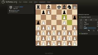 Horde Chess Variant. Can I Win Against Stockfish Level 2 Bot? #chess #chessgame #bot #lichess