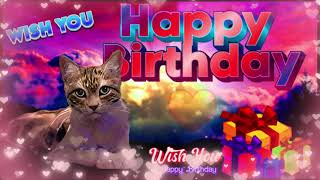 MICIO  Happy Birthday to you Cat sing Buon Compleanno AUGURI GATTO canta