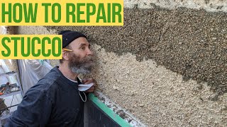 How to repair stucco EXTERIOR walls