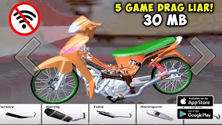 BUAT NGABUBURIDE🔥 5 Game Balap Drag Motor Android Terbaik 2024 Bisa Modifikasi