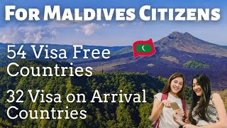 Visa Free Countries for Maldives Citizens | Visa on Arrival for Maldives | RoamWithRivera