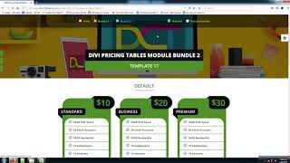 Divi Pricing tables module bundle 2