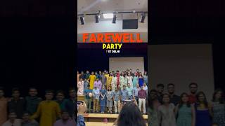 Official Farewell Party at IIT Delhi💖☀️🔥 #shorts #iit