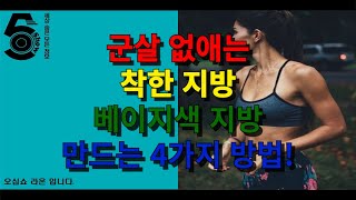 군살 없애는 착한지방 베이지색 지방 만드는 4가지 방법!