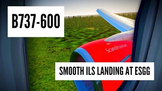 Smooth landing at Gothenburg Landvetter Airport | B737-600