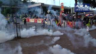 20190728 第一粒催淚彈係射記者(轉載) hong kong protester, police shoot to journalist