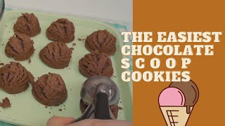 Ice Cream Scoop Cookies l Easy Chocolate Cookies Recipe