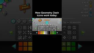 How Geometry Dash icons work today #gaming #geometrydash #viral #music #trending #capcut #fyp