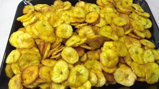 @NivisRecipe Raw Banana Chips|केळीचे वेफर्स|How to make banana chips at home|Yellow Banana Chips