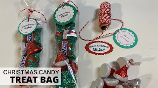 Christmas Candy Treat bags - With Cute Free Tag Printable!