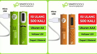 BATERAI CAS SMARTOOOLS BISA DIISI ULANG HINGGA 500KALI