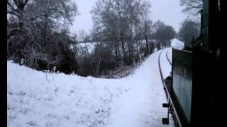 Bluebell Railway - Nettle & Baxter have fun in the snow - 05-02-2012