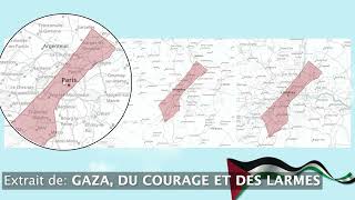 La taille de Gaza par rapport à Paris, Bruxelles et Londres