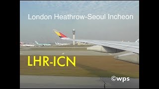 Asiana’s Airlines A350-941 London Heathrow to Seoul Incheon (LHR-ICN) (21-Oct-2019)