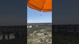 Another SUPER low plane‼️🛩️🤯 #shorts #plane #beach #military #war #florida #panamacity