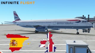 🔴 Infinite Flight - British Airways A321-200 | Tenerife (TFS) - London (LHR)