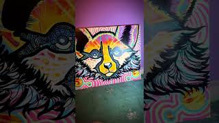 FOX Psychedelic Graffiti Canvas *update* #shorts #shortsvideo #graffiti #foxart #fox