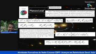 Atividades Formativas de Verão 2024- Avanços em Relatividade Geral - Aula 3