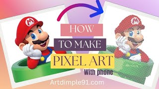 How do I convert normal pictures to pixel art | Artdimple91