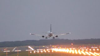 jet sunset landings planes landing in the sunset