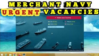 How To Search Merchant Navy Urgent Vacancy | Check Out Vacancies For Any Rank