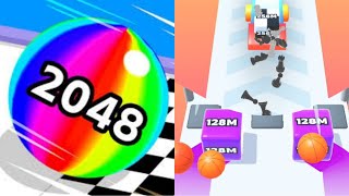 Ball Run 2048 vs Jelly Run 2048 - Satisfying ASMR Gameplay All Level (android,ios) P6