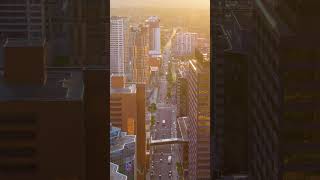 Hamilton Ontario Drone Shot at Sunset | Filmed in 8K on the DJI Inspire 3 |  #exploreontario